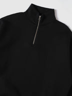 Clouded Quarter-Zip Black