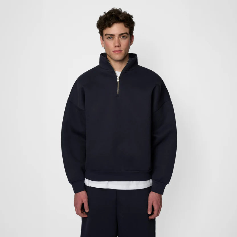Clouded Quarter-Zip Gray