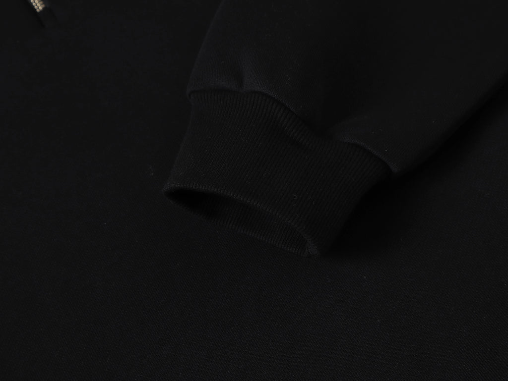 Clouded Quarter-Zip Black