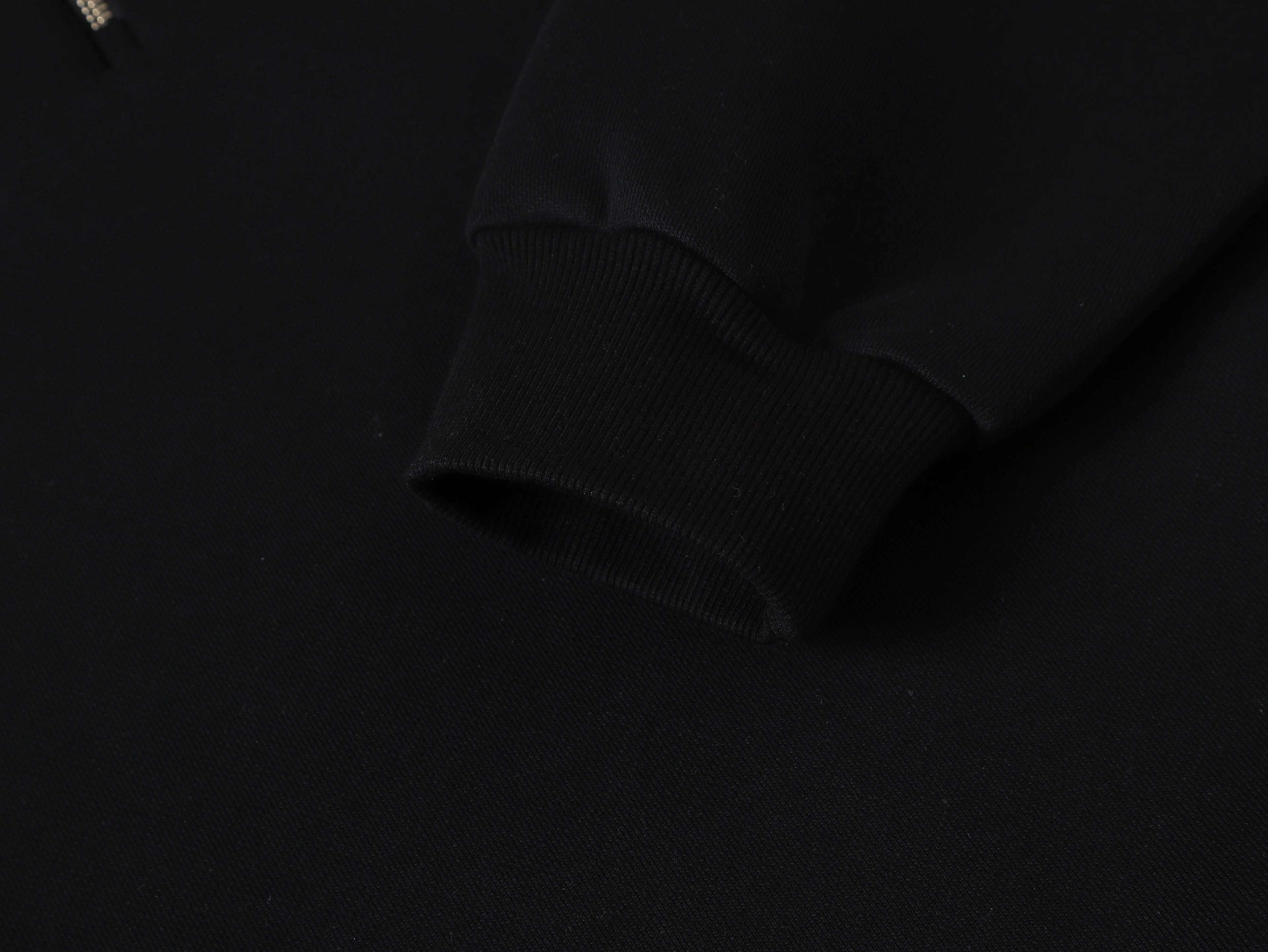 Clouded Quarter-Zip Black